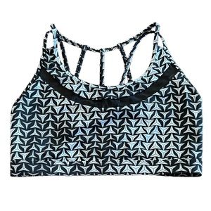 Victoria’s Secret Strappy Victoria Sport Bra Womens  Large Black White